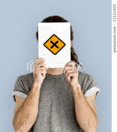 Cross No Prohibit Sign Icon 31521403