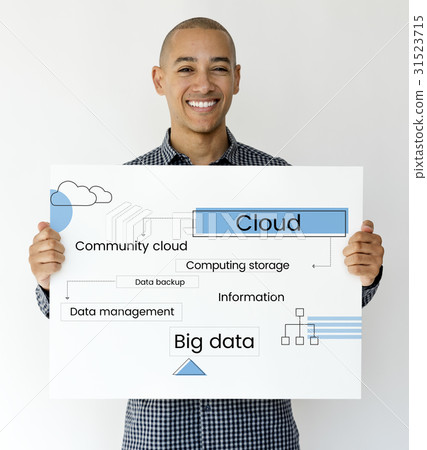 Illustration of cloud computing data management 31523715