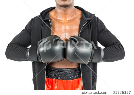 Boxer preparing for the tournament 31526337