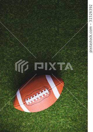 Close up of rugby ball Close up of rugby ball 31526392