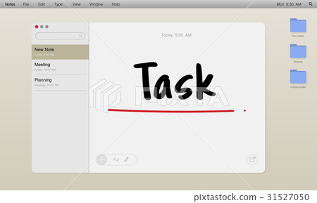 Business Note Target Mission Concept 31527050