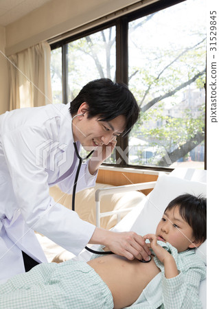 Medical Image Doctor Elementary School Bed Medical Image Doctor Elementary School Bed 31529845