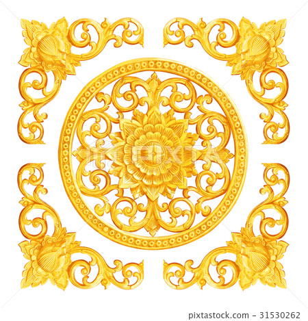 Pattern of flower carved for decoration i Pattern of flower carved for decoration i 31530262