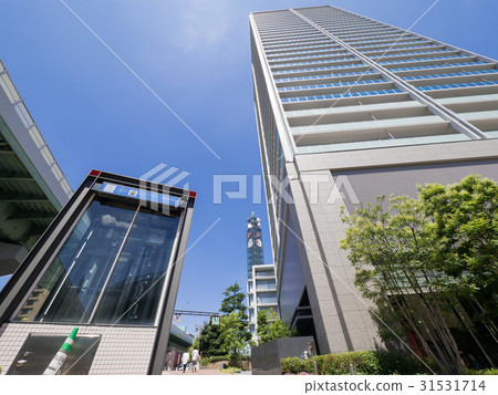 Nagoya city Naka-ku city scenery Higashibetsuin Nagoya municipal subway entrance Elevator 31531714