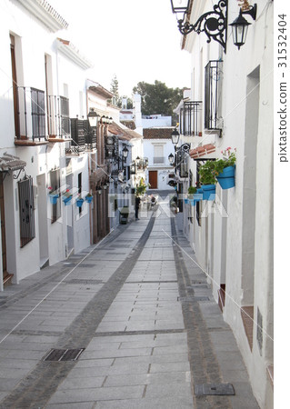 安達盧西亞米哈斯的白宮和街道 31532404