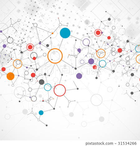 Abstract background with technological elements. 31534266