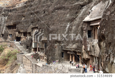 在印度旅行74：Ajanta洞穴寺廟接觸第5部分 31534699