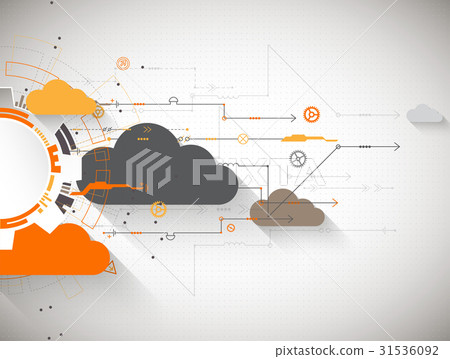 Web cloud technology business abstract background. Web cloud technology business abstract background. 31536092