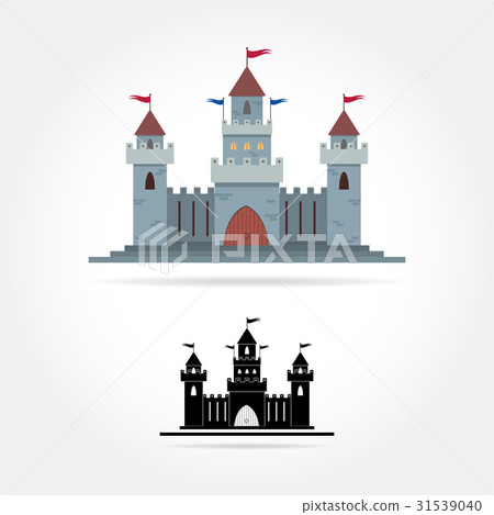 Castle vector icon - Stock Illustration [31539040] - PIXTA