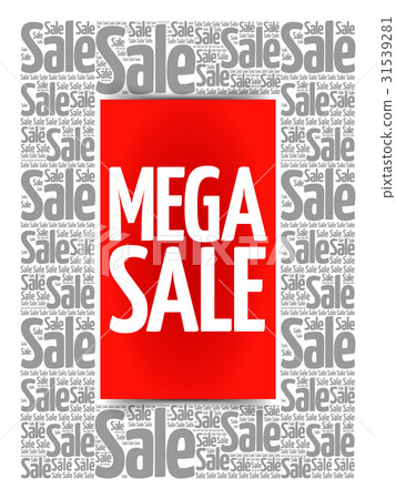MEGA SALE words cloud 31539281