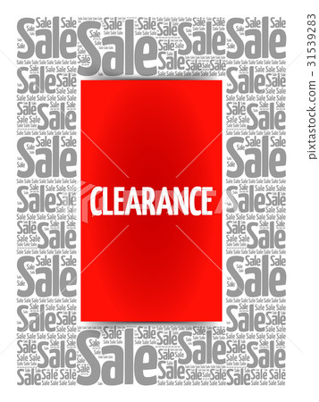 Clearance sale words cloud 31539283