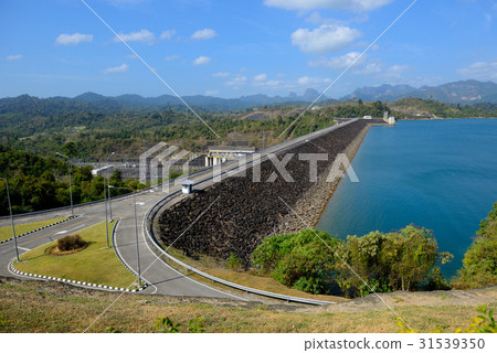 Ratchaprapa dam is in Suratthani, thailand 31539350