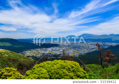 Aso skyline high-resolution parking lot 31539412