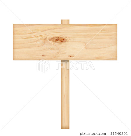 Wooden sign isolated on white background Wooden sign isolated on white background 31540291