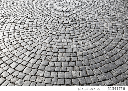 Vintage stone street road pavement Vintage stone street road pavement 31541756