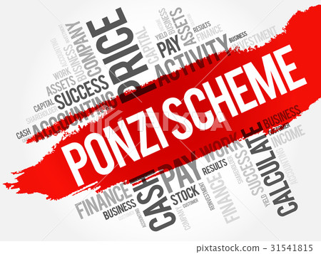Ponzi scheme word cloud collage 31541815