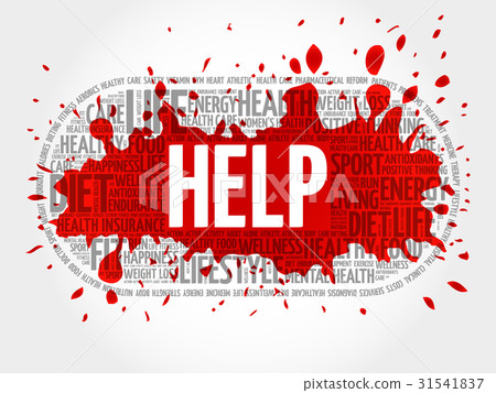 HELP word cloud, fitness HELP word cloud, fitness 31541837