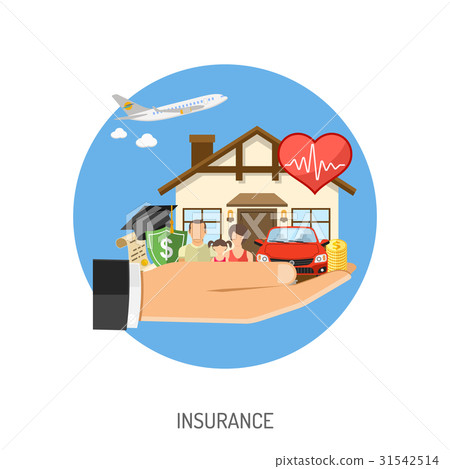 Insurance Services Concept - Stock Illustration [31542514] - PIXTA