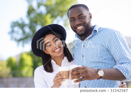 Cute active couple having a date in the park 31542567