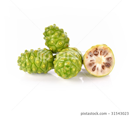 Noni fruit on white background 31543023