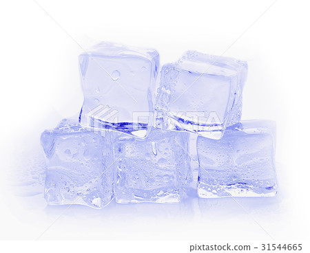 ice cubes isolated on white 31544665