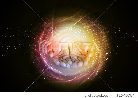 Presentation of man hand 31546794