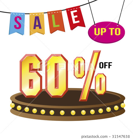 Special 60% offer sale tag isolated Special 60% offer sale tag isolated 31547638