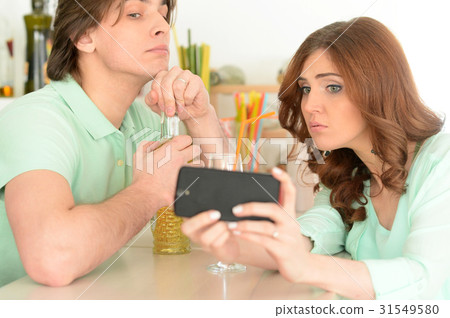 Young couple making selfie Young couple making selfie 31549580