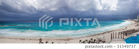 Rainy cloudly weather in Cancun Rainy cloudly weather in Cancun 31549737