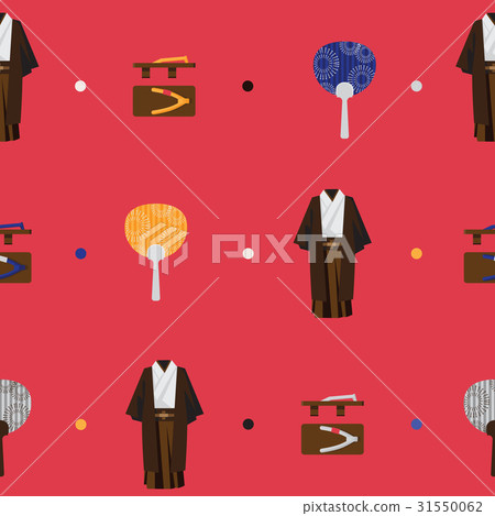 Vector seamless pattern with japanese fashion 31550062
