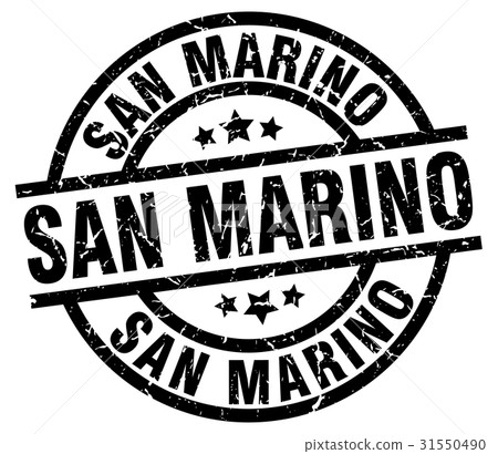 San Marino black round grunge stamp 31550490