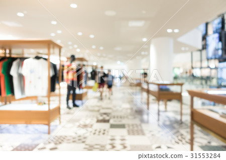 Abstract blur and defocused shopping mall 31553284