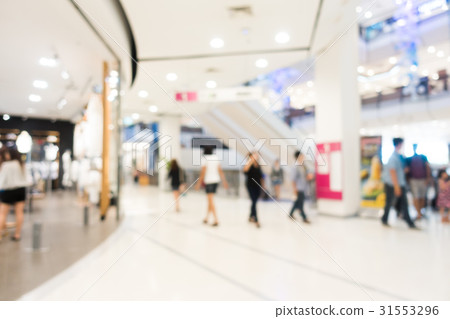 Abstract blur and defocused shopping mall 31553296