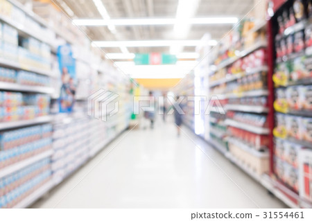 Abstract blur supermarket 31554461