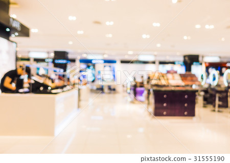 Abstract blur shopping mall interior 31555190