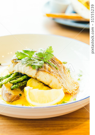 Barramundi or pangasius fish and meat steak Barramundi or pangasius fish and meat steak 31555239