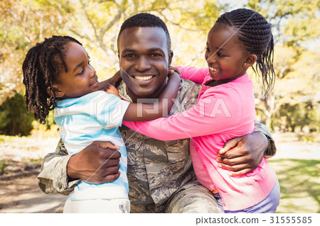 Happy family posing together 31555585