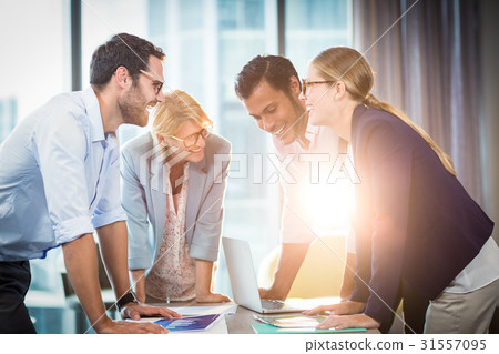 Business people during a meeting 31557095