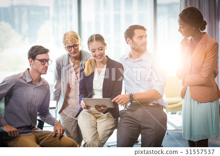 Business people interacting using digital tablet 31557537