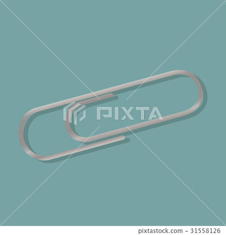 Icon graphic of clip attachment vector illustration Icon graphic of clip attachment vector illustration 31558126