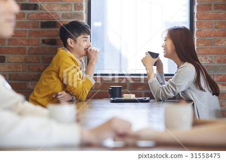 Hands, couple, cafe Hands, couple, cafe 31558475