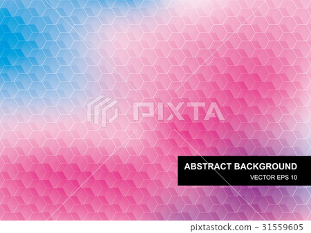 Colorful detailed abstract colorful vector hexagon geometric background 31559605