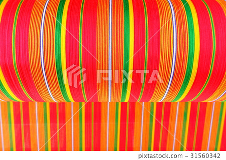 Thai silk produced by traditional loom 31560342
