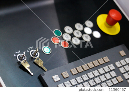 control panel of cnc industrial equipment 31560467