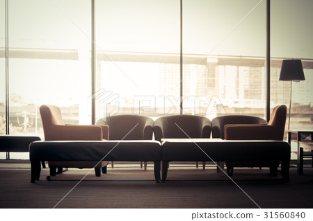 living room which can see cityscape at sunset living room which can see cityscape at sunset 31560840