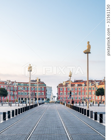 Massena square in morning in Nice, France Massena square in morning in Nice, France 31561150