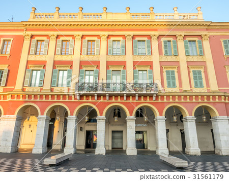 Red ochre buildings in Nice, France Red ochre buildings in Nice, France 31561179