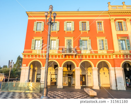 Red ochre buildings in Nice, France 31561180
