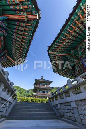 位於鎮川郡鎮川郡Bo-tak-sa寺的Bo-Tak-sa三層木塔 31564275