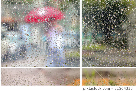 水滴，雨，窗口 31564333